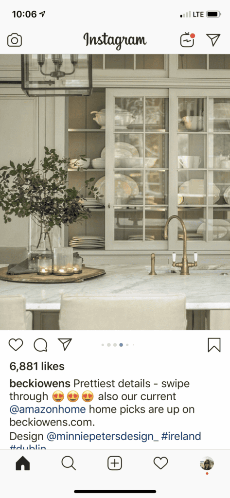 Kitchen inspo photo from Instagram